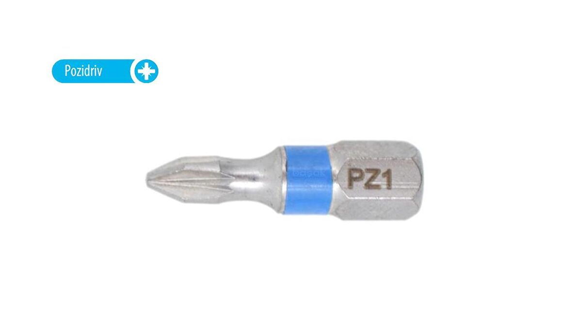 Ceta Form PZ  1 x 25 mm Yıldız Bits Uç Renk Kodlu  CB/351TC